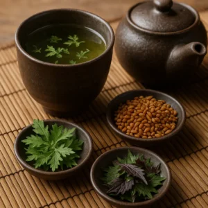 Traditional Japanese Mounjaro tea recipe close-up