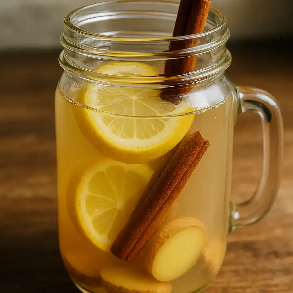 natural Zepbound drink recipe with lemon and ginger