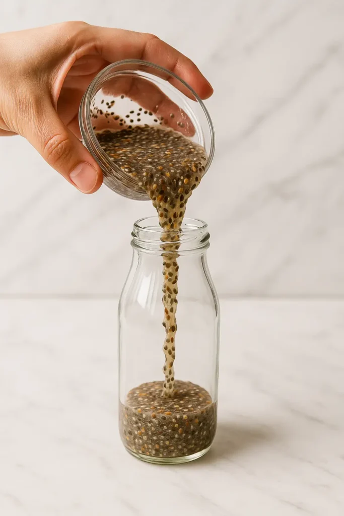 preparing bariatric seed trick drink