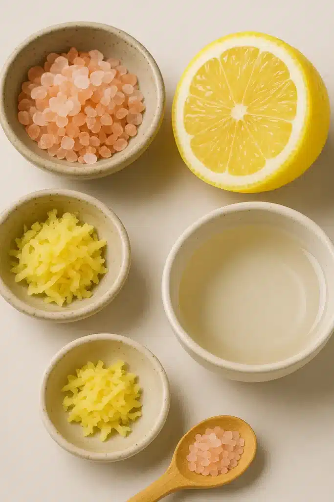 ingredients for homemade Japanese Mounjaro recipe