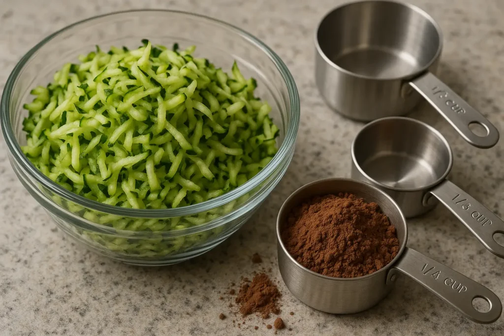 grated-zucchini-baking-ingredients