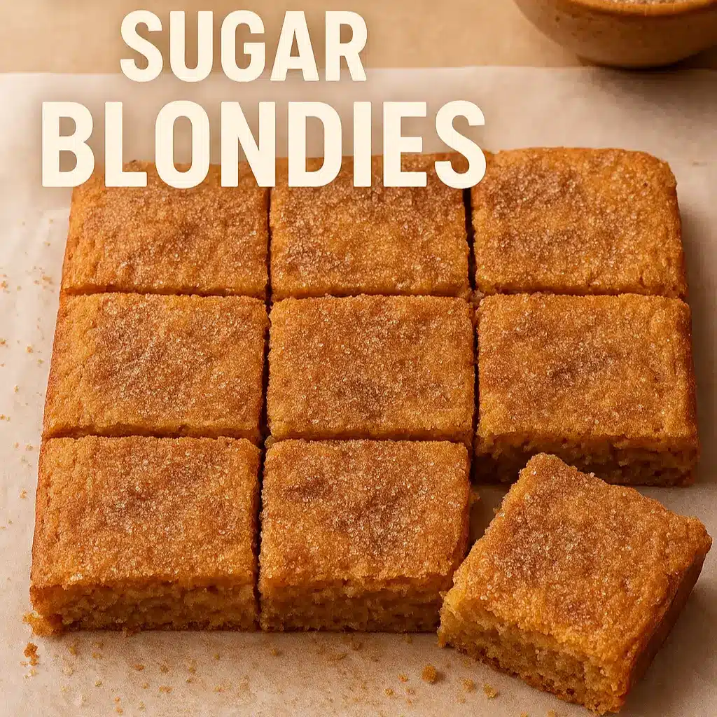 Cinnamon Sugar Blondies