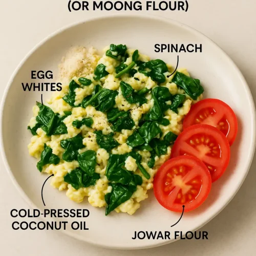 Spinach & Egg Scramble
