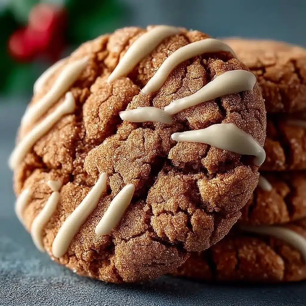 Chewy maple cinnamon cookies on a plate, ready to enjoy.