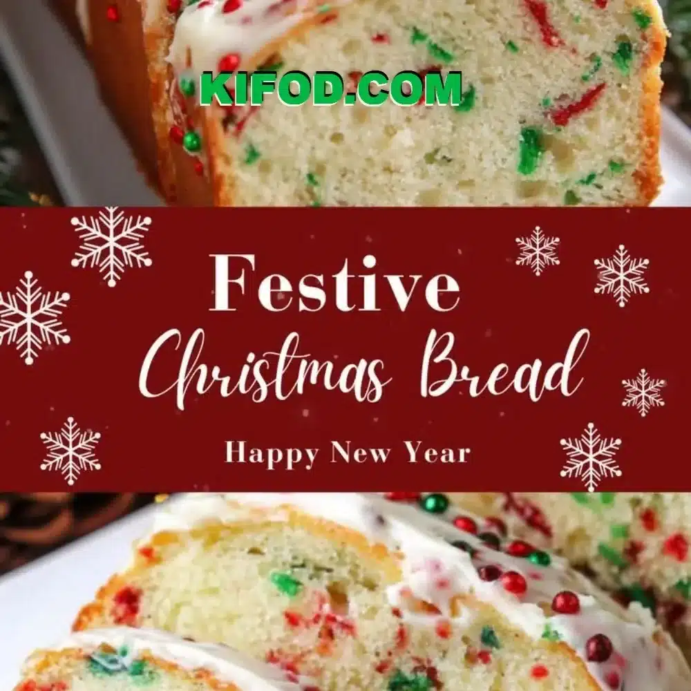 Deliciously festive Christmas bread recipe for holiday baking.