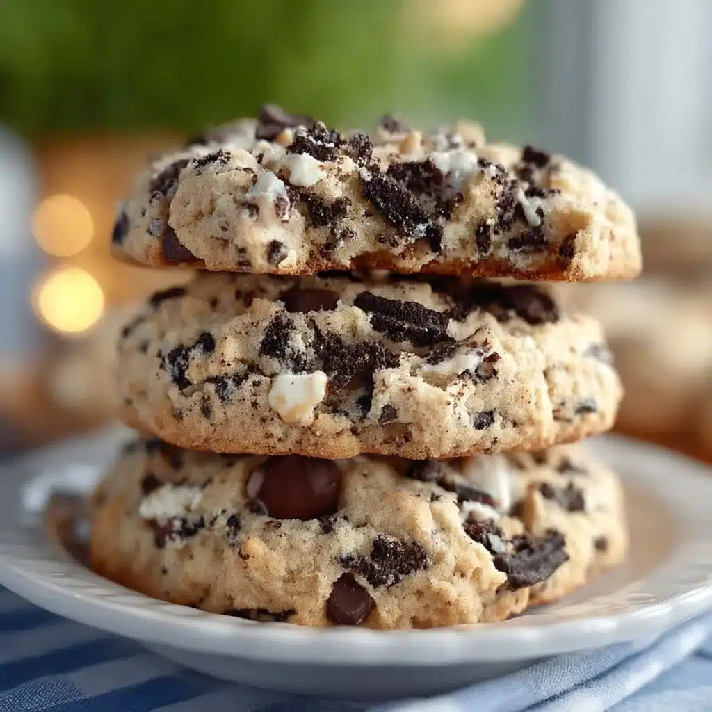 Delicious Cookies & Cream Cookies fresh out of the oven