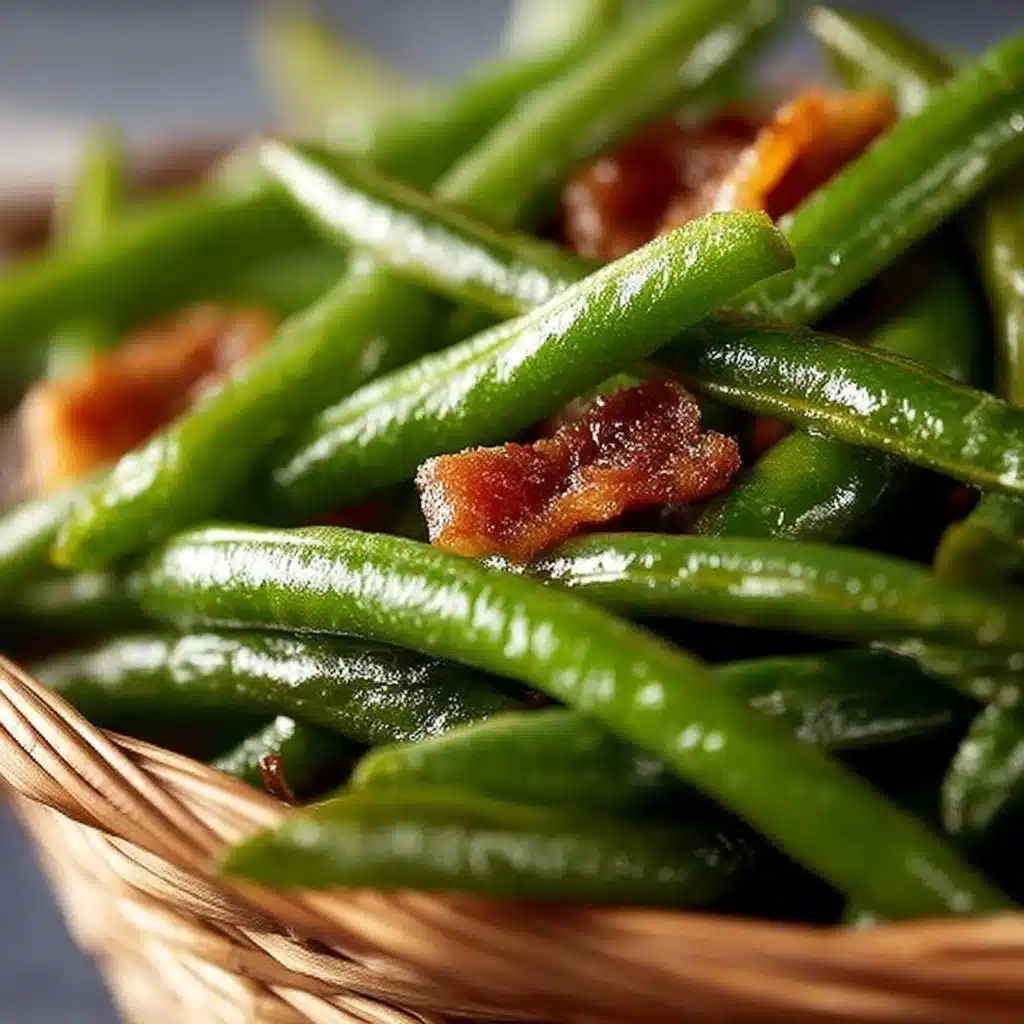 Delicious crack green beans dish seasoned to perfection.