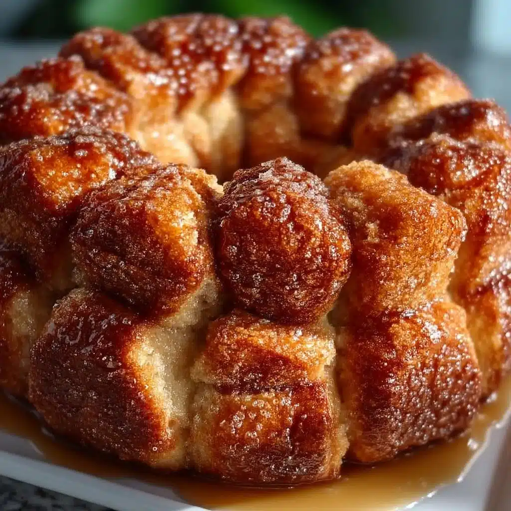 Delicious easy Christmas morning monkey bread fresh out of the oven