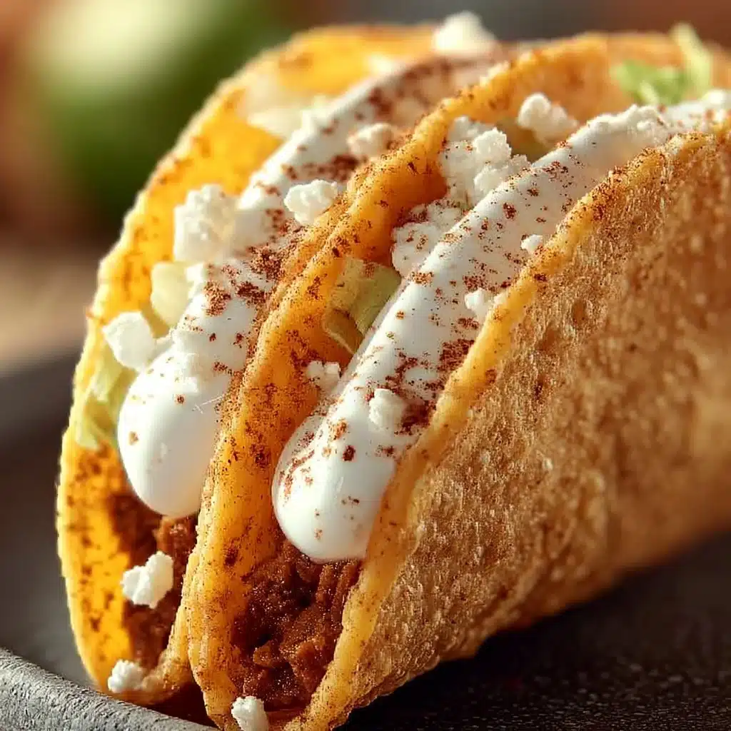 Delicious pumpkin pie tacos with creamy filling and crunchy shell