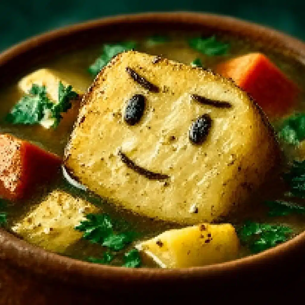 Delicious slow cooker chicken stew served in a rustic bowl with fresh herbs.