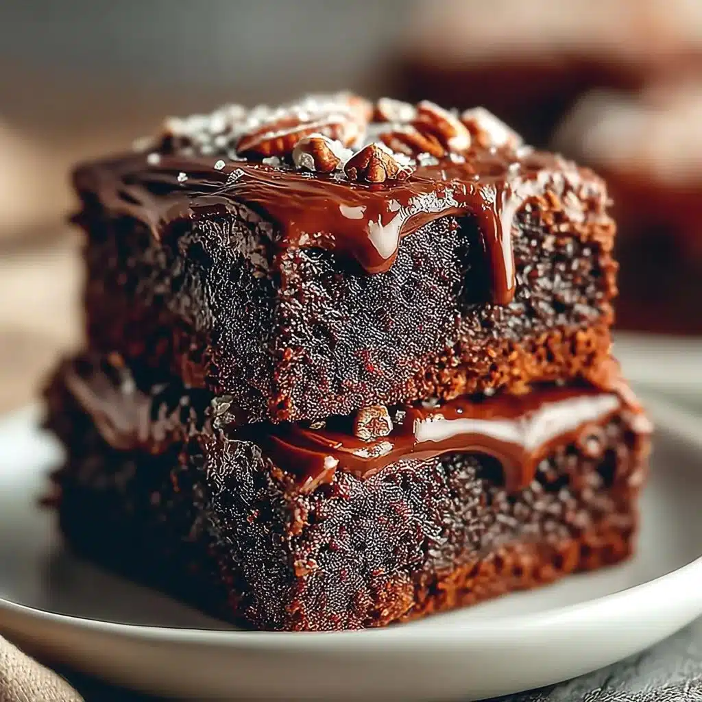 Delicious Texas Sheet Cake topped with chocolate icing on a rustic wooden table.
