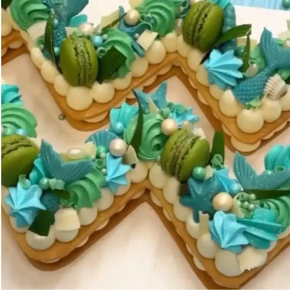 Custom Aquarius birthday cake featuring zodiac design, made in Miami