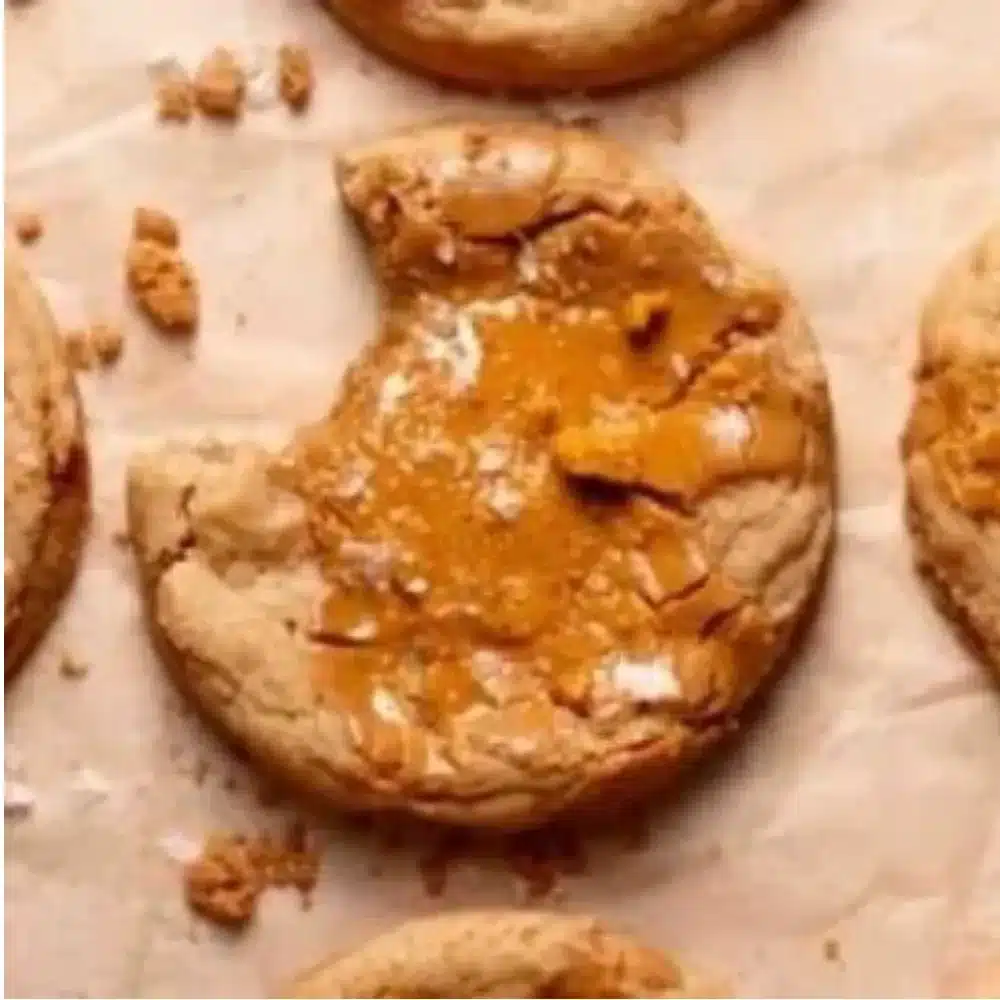 Delicious Biscoff Butter Cookies with a rich buttery and caramel flavor.