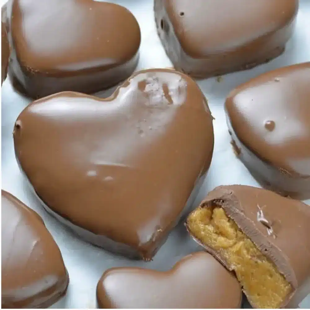 Chocolate Peanut Butter Valentine's Hearts for a sweet celebration