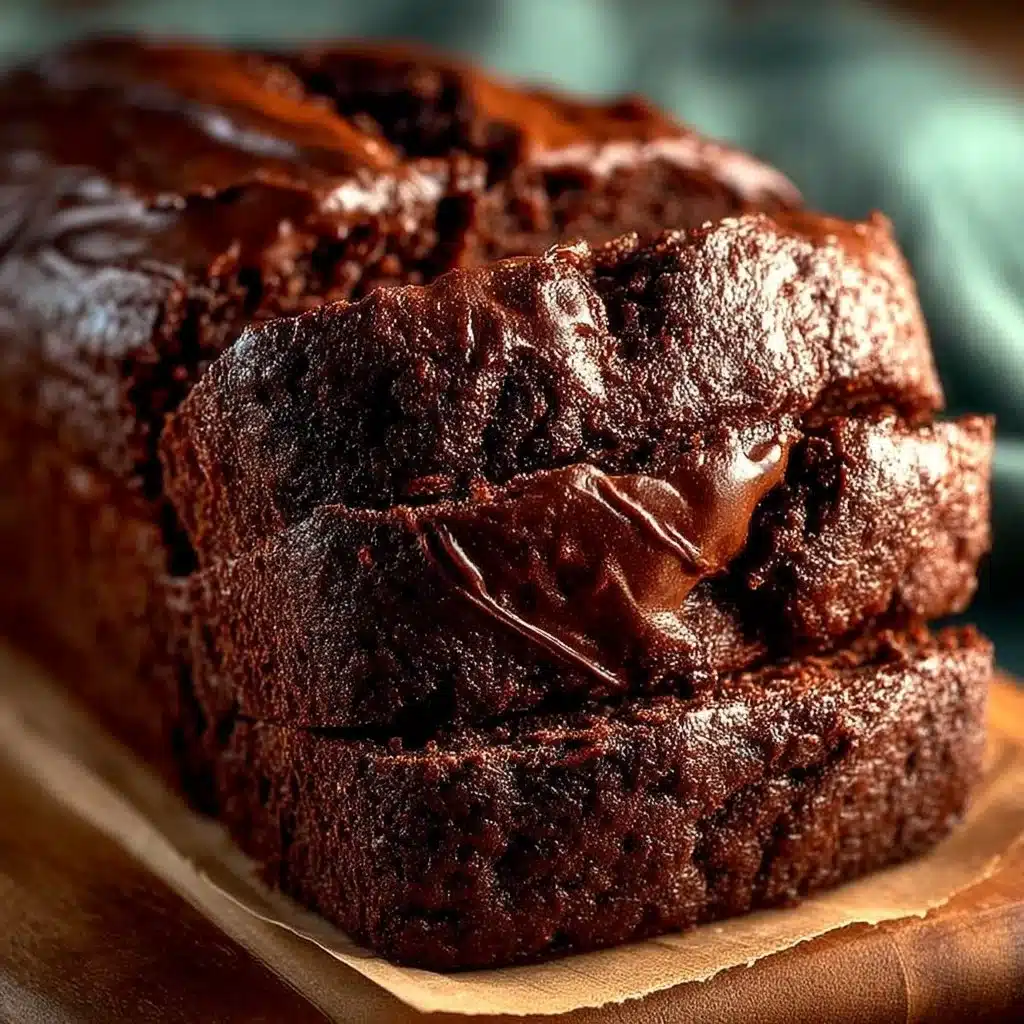 Delicious Chocolate Pumpkin Loaf baked with rich chocolate and spiced pumpkin