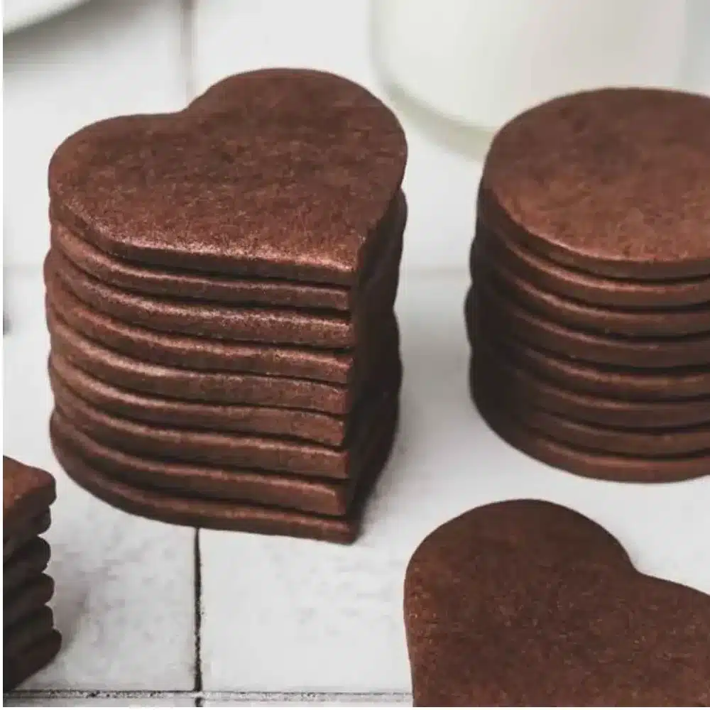 Delicious chocolate sugar cookies on a plate, perfect for dessert