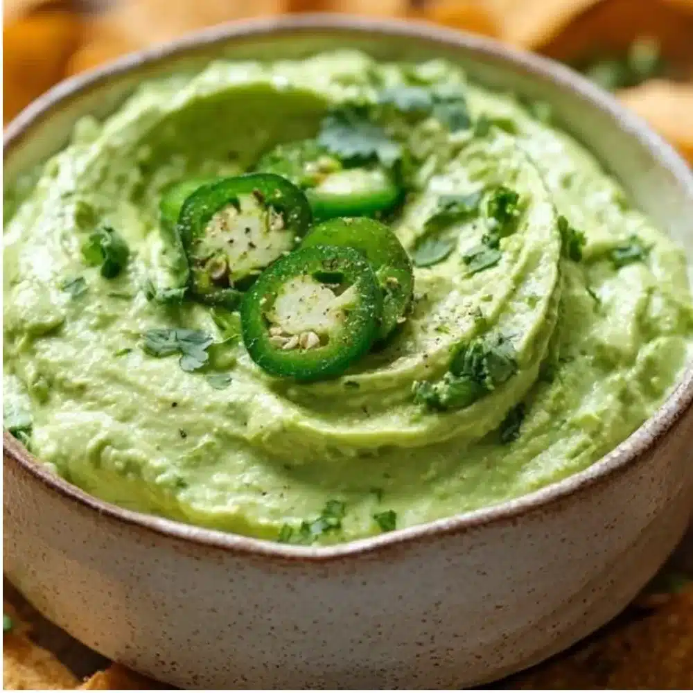 Bowl of Chuy's creamy jalapeño dip with tortilla chips