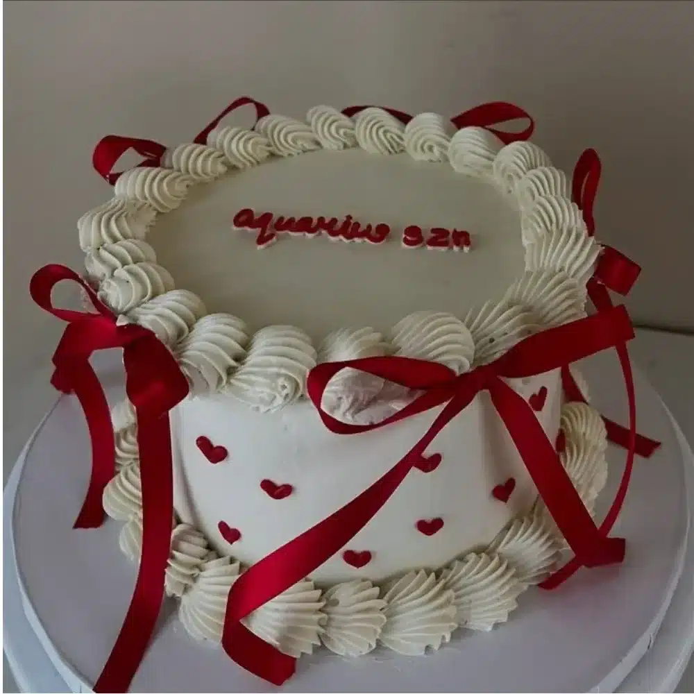 Custom cake celebrating Aquarius season designed by DBEYYC in Calgary, 2025.