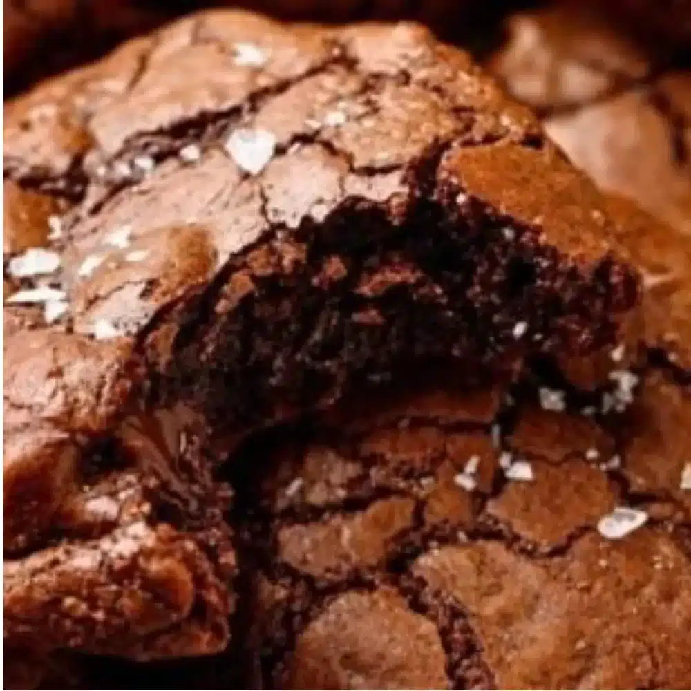Delicious fudgy brownie cookies baked to perfection
