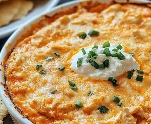 Delicious Frank's RedHot Buffalo Chicken Dip served in a bowl