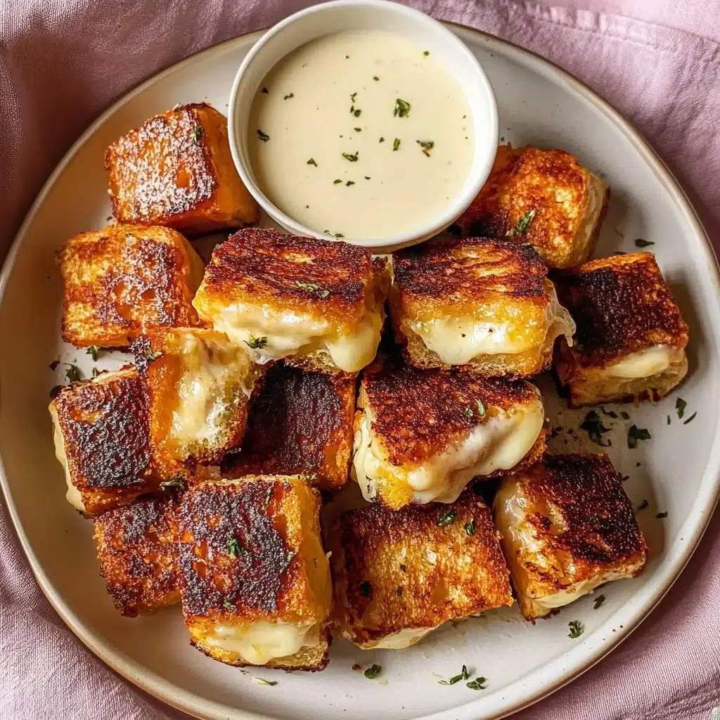 Hawaiian Roll Grilled Cheese with melted cheese and golden-brown crust