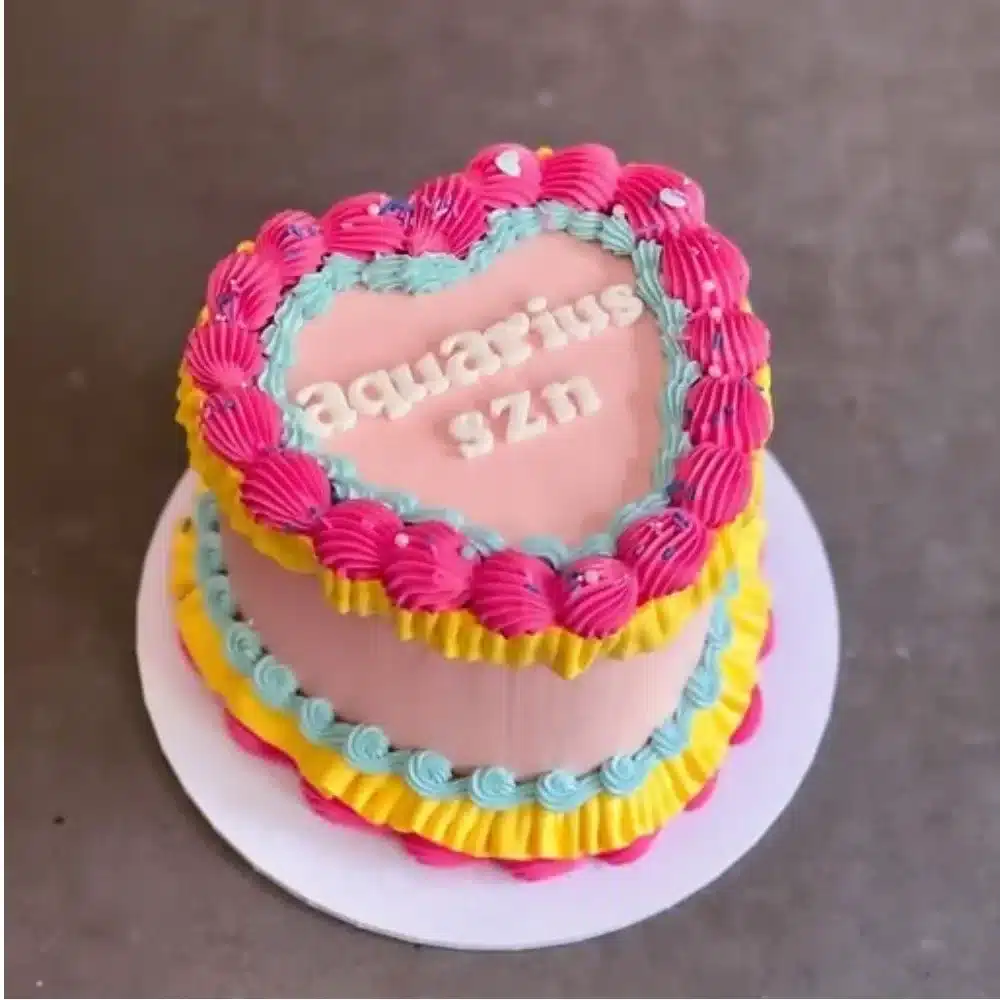 Aquarius Cake for celebrating the last day of Aquarius season