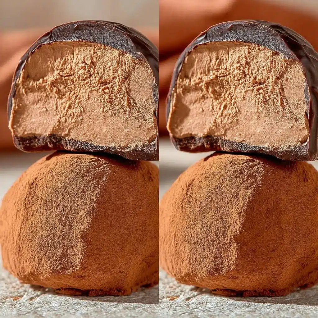 Delicious sweet coffee truffles made with rich chocolate and coffee flavors.