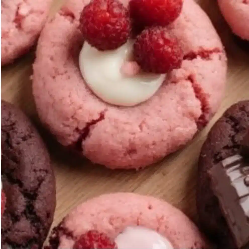 Valentine Ganache Cookies, rich chocolate cookies with creamy ganache