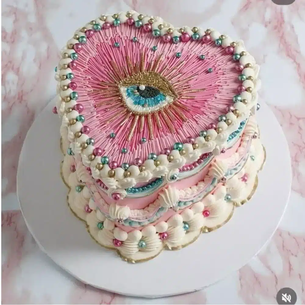 Delicious Witchy Birthday Cake decorated with magical elements and vibrant colors