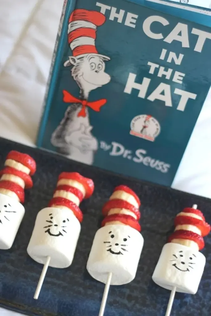 Fun Cat in the Hat Snack idea for themed parties and children's events.