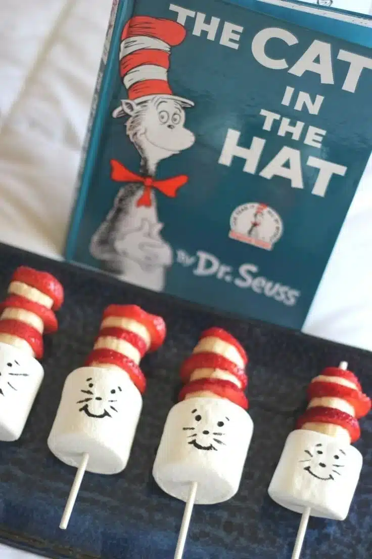 Fun Cat in the Hat Snack idea for themed parties and children's events.