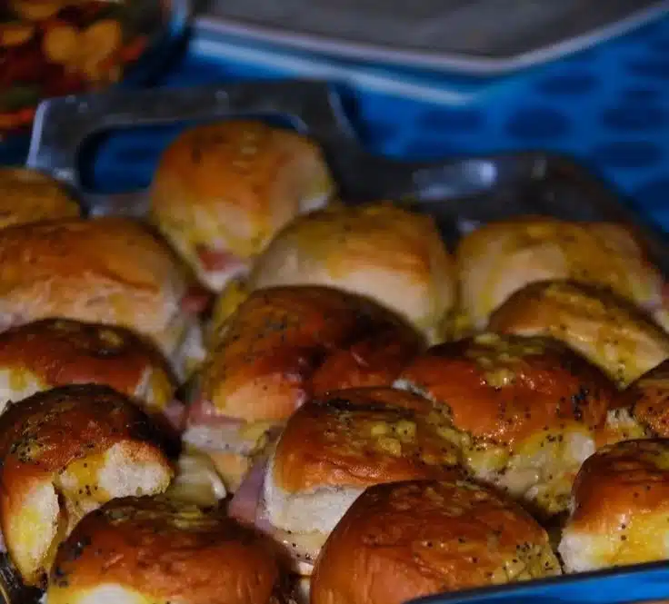 Colorful Dr. Seuss themed decorations for a baby shower celebration.