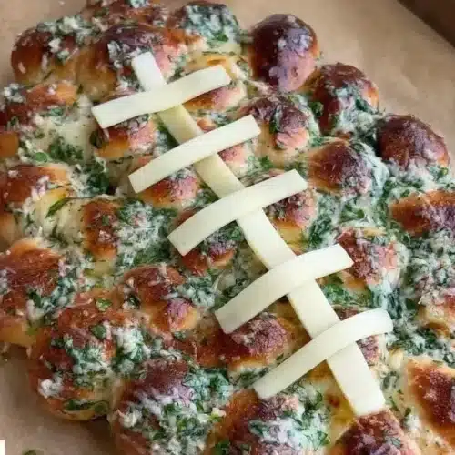 Crunchy football-shaped cheesy snacks for game day gatherings