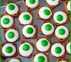 Green Eggs and Ham Pretzel Bites, a creative snack with a fun twist
