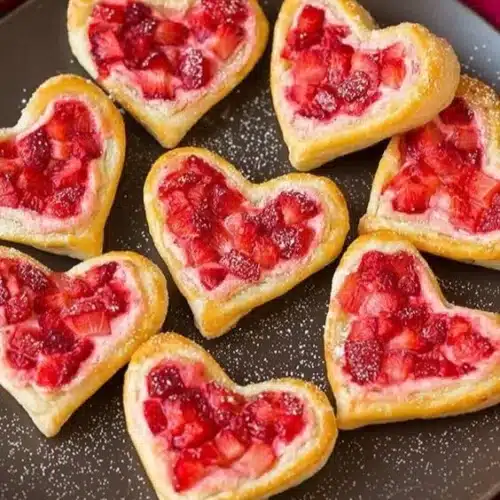 A beautifully set table for a Galentine’s Day brunch with flowers and treats.