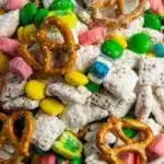 Colorful Leprechaun Bait Chex Mix for Saint Patrick's Day celebration