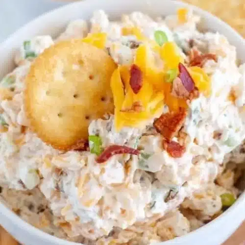 Delicious Million Dollar Crack Dip served in a bowl with tortilla chips