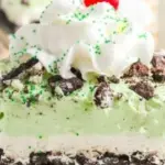 Delicious Shamrock Lasagna with layers of cheese and green ingredients