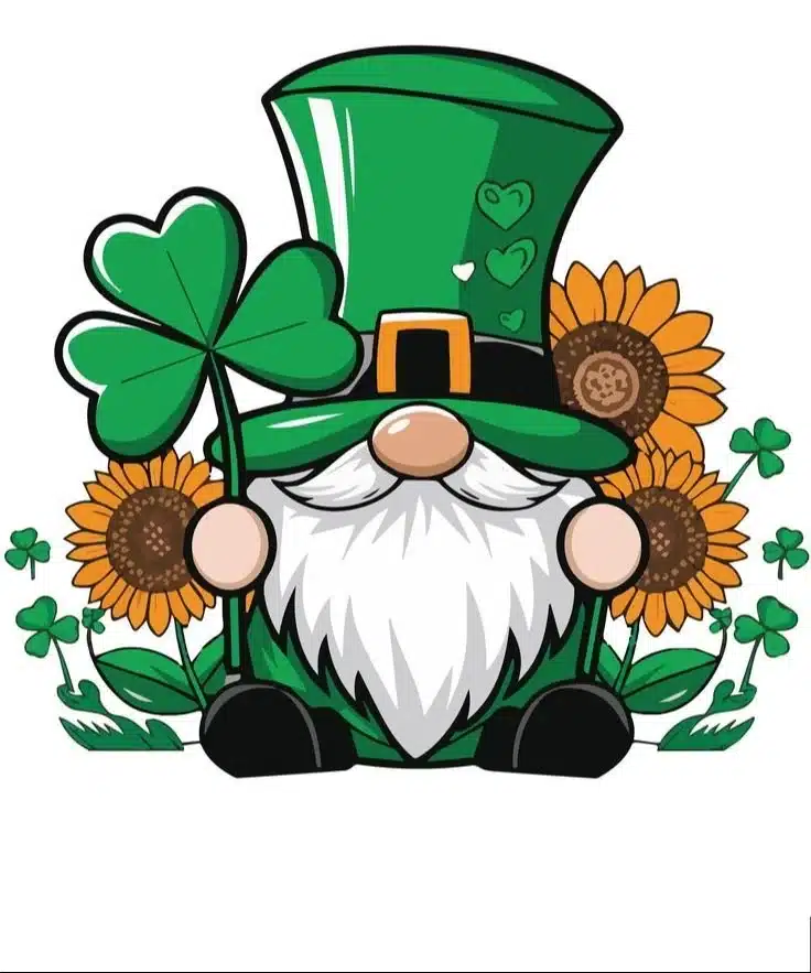 Happy St Patrick's Day Gnomes Shirt PNG design for sublimation and printing.