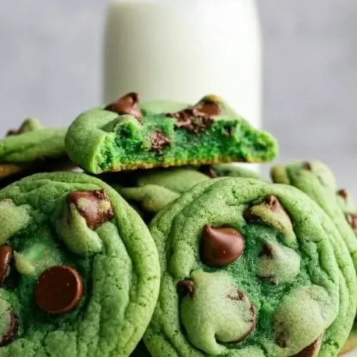 Delicious green St. Patrick's Day desserts displayed on a festive table.