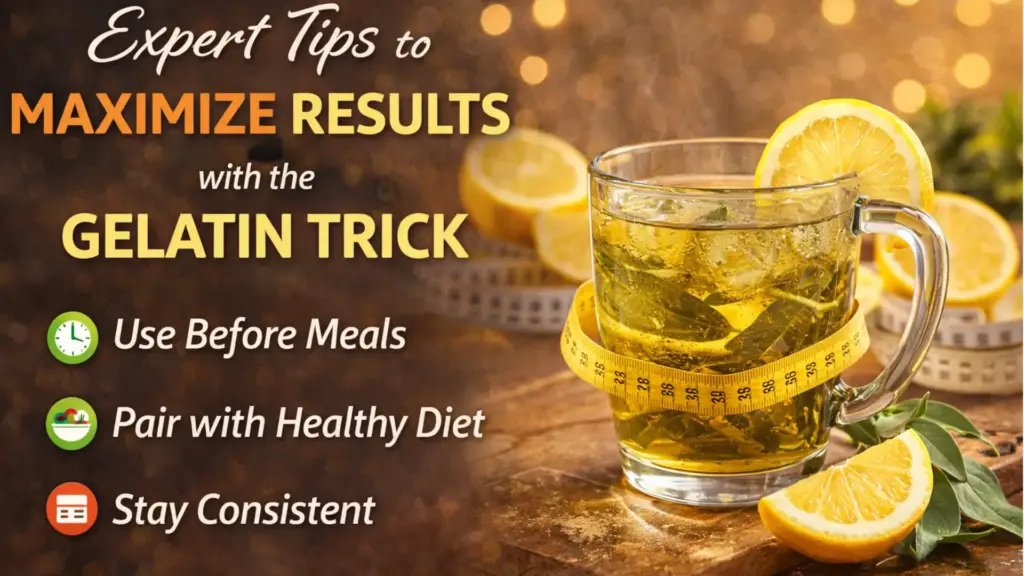expert tips to maximize results with the gelatin trick for weight loss drink with green tea and lemon