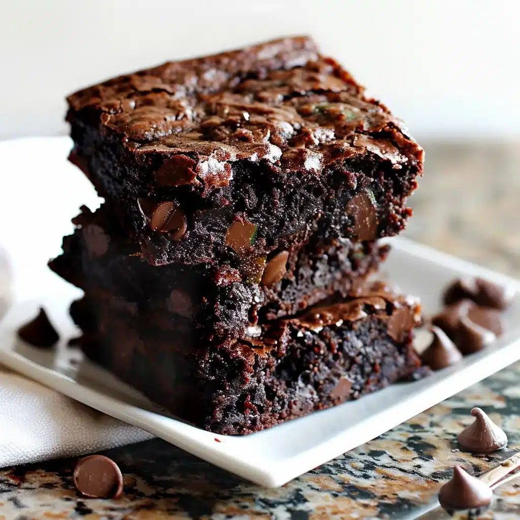 Deliciously moist zucchini brownies, a guilt-free dessert option.