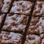 Delicious homemade zucchini brownies served on a plate